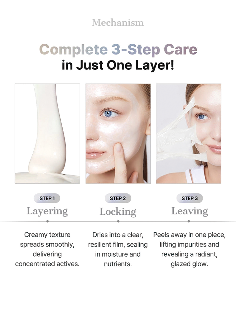 LumiGlass Radiance Hydrogel Mask – Instant Glass Skin Glow