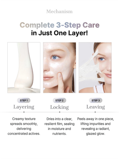 LumiGlass Radiance Hydrogel Mask – Instant Glass Skin Glow