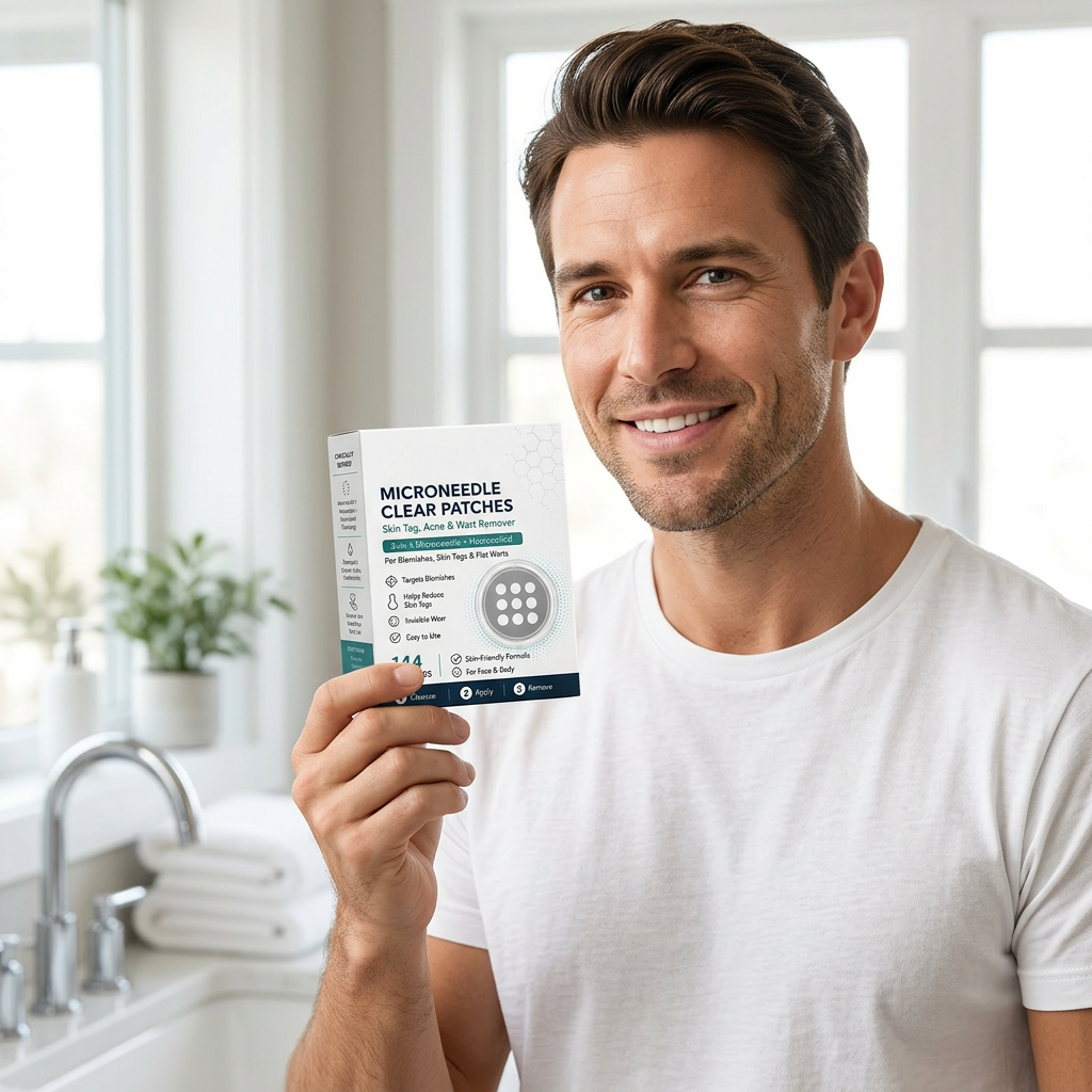 ✨2-in-1 Microneedle & Hydrocolloid Patch🍀| Clear Comfort Skin Patches for Face & Body