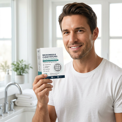 ✨2-in-1 Microneedle & Hydrocolloid Patch🍀| Clear Comfort Skin Patches for Face & Body