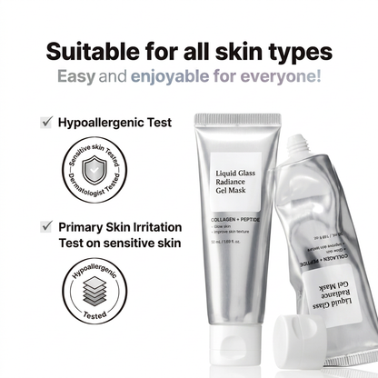 LumiGlass Radiance Hydrogel Mask – Instant Glass Skin Glow