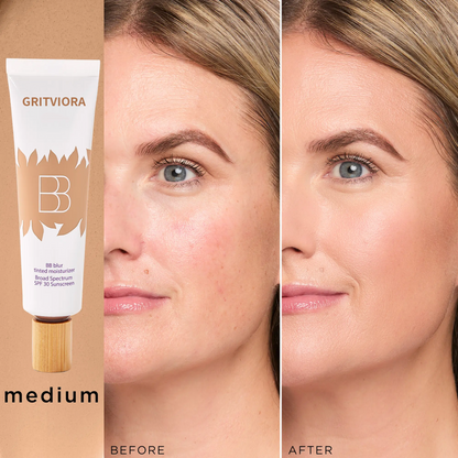 🎉 Buy 1 Get 1 FREE Today | Blur Glow SPF 30 Tinted Moisturizer for Radiant, Smooth-Looking Skin