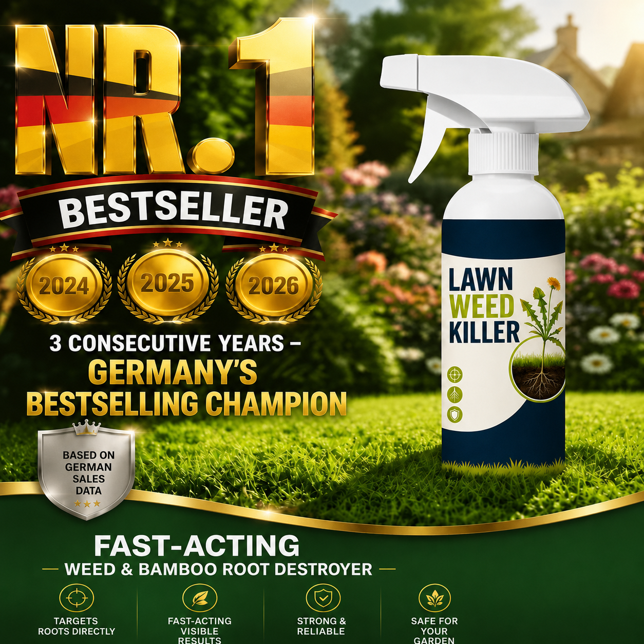 ⚡ Easy Stress‑Free Weeding | For Gardens, Paths & Patios 🌿 Helps Suppress Weed Growth