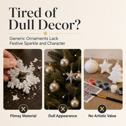🎄✨ 5D Christmas Sparkle Art DIY Ornament Kit – Create Your Own Glittering Gem & Pearl Tree Decorations 💎🎁