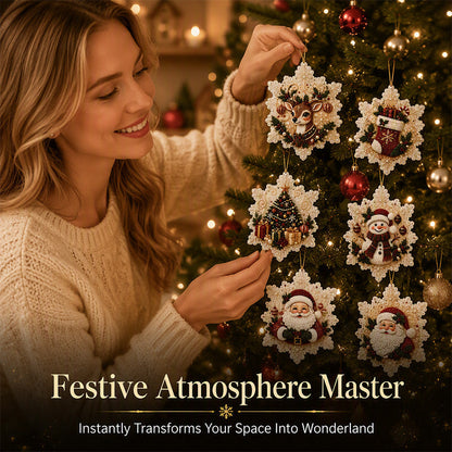 🎄✨ 5D Christmas Sparkle Art DIY Ornament Kit – Create Your Own Glittering Gem & Pearl Tree Decorations 💎🎁