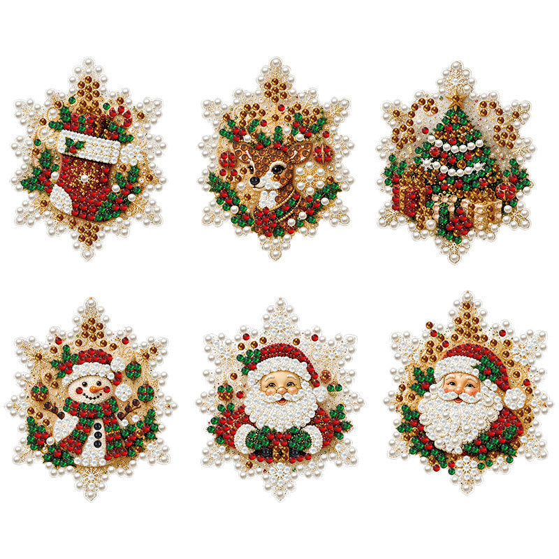 🎄✨ 5D Christmas Sparkle Art DIY Ornament Kit – Create Your Own Glittering Gem & Pearl Tree Decorations 💎🎁